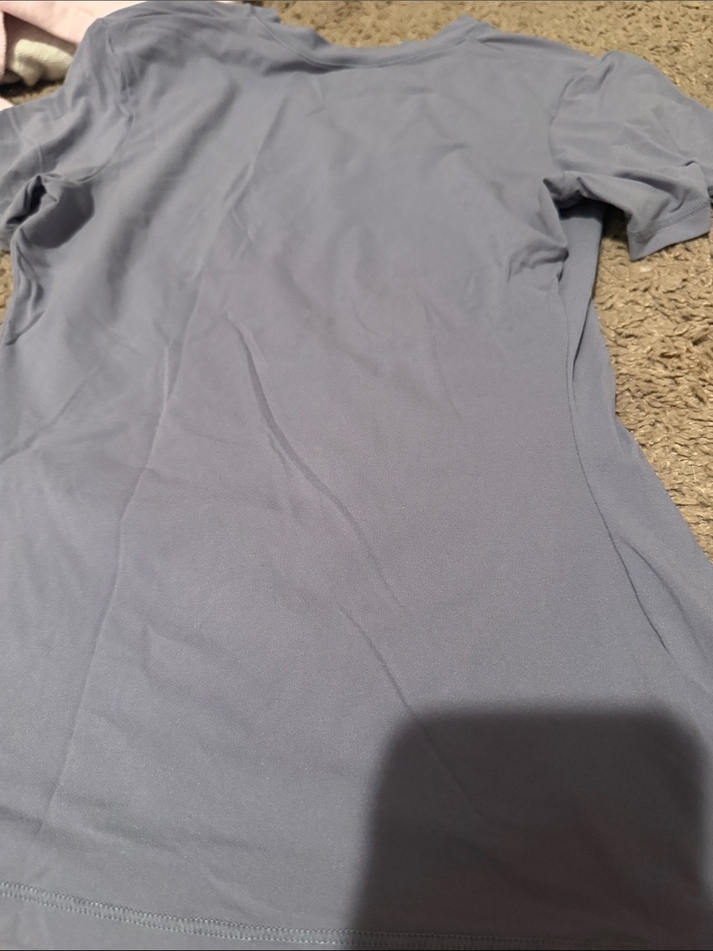 SKIMS Short Sleeve Crewneck Tee in Light Lavender-Blue - Picture 4 of 4